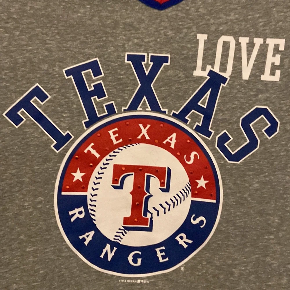 5th & Ocean Texas Rangers Girl’s T-Shirt Size 14 🔥 - Picture 2 of 3